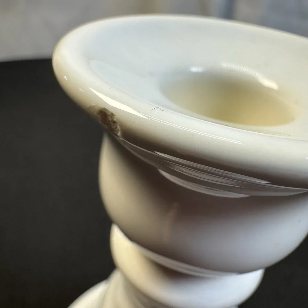 Pfaltzgraff‎ White W/blue Floral Print Candle Holder 5
